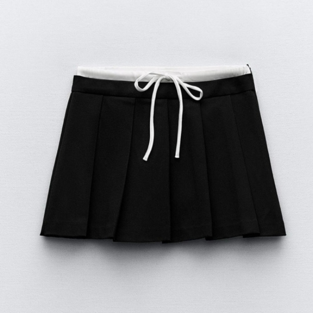 NWT ZARA WAISTBAND DETAIL SKORT size xs